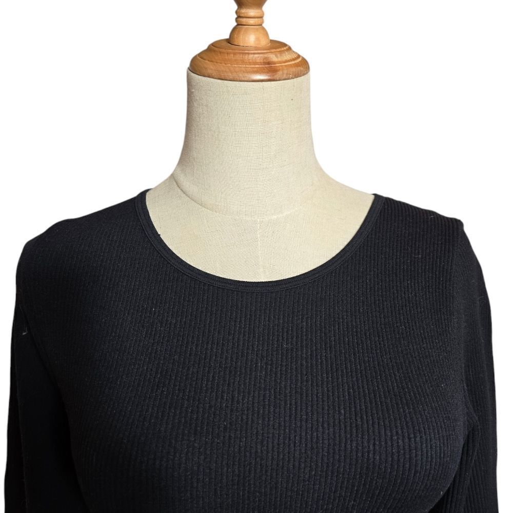 Sincerely Jules Black Rhinestone Crop Top NWT - Picture 2 of 8
